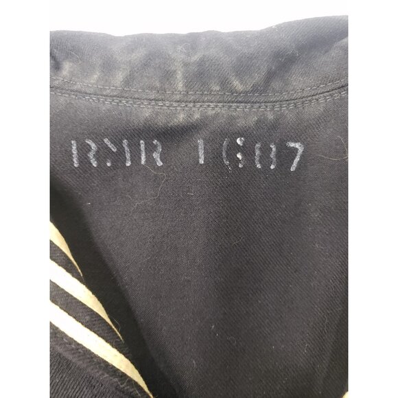 Vintage 40s/50s Black/White US Navy Sailor Uniform Set Wool Jacket Pants - Picture 5 of 16